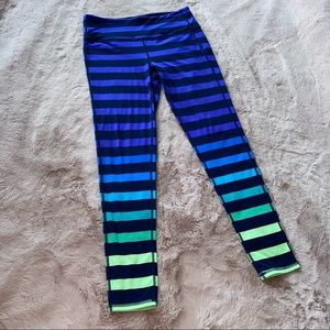 Multicolor Striped Athleta Leggings